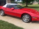 4th gen red 1990 Chevrolet Corvette convertible For Sale