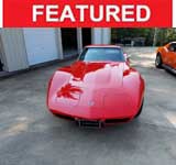 3rd generation red 1975 Chevrolet Corvette For Sale